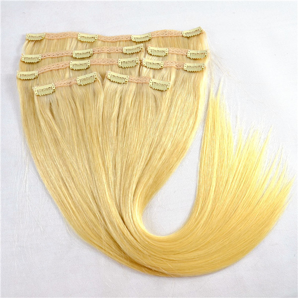 Thick 100% human hair clip in hair extension 220g ZJ0081